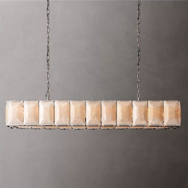 Paula Calcite Rectangle Chandelier