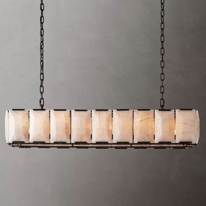 Paula Calcite Rectangle Chandelier