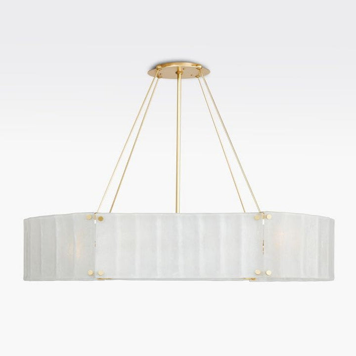 Hillam Oval Crystal Chandelier 48"