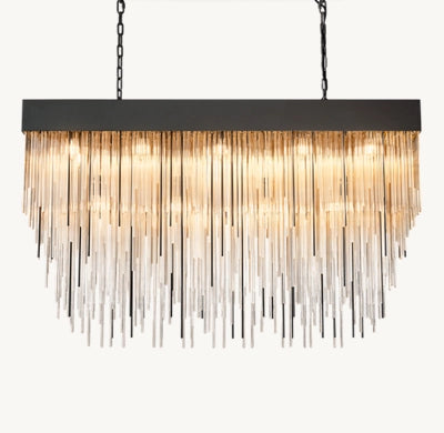 Hiram Blown Glass Rectangular Chandelier 40"W(Customized)