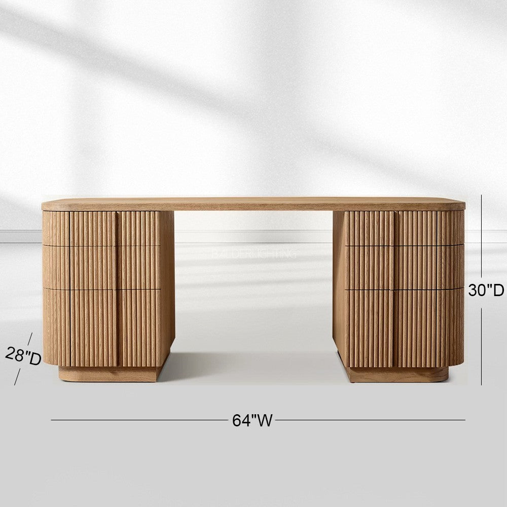 Holland 6-Drawer Desk
