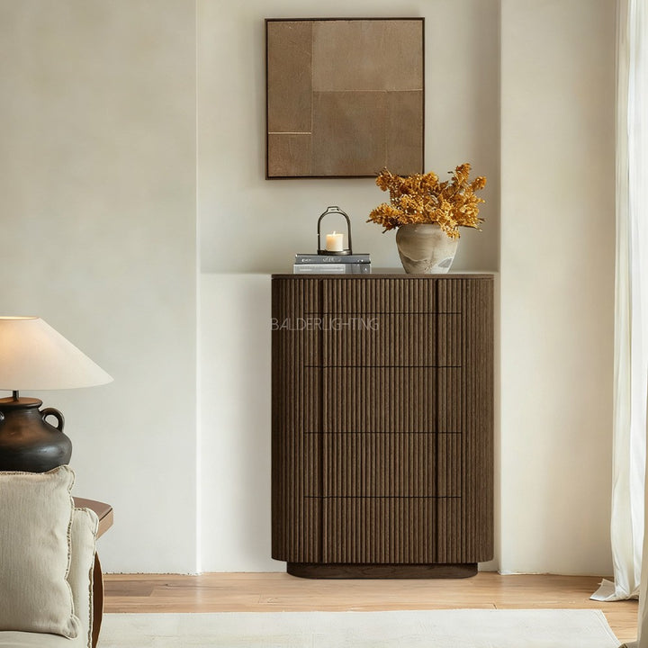 Holland Modern Cabinet 5-Drawer Narrow Dresser