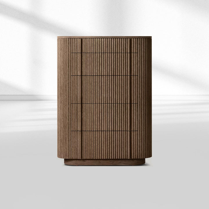 Holland Modern Cabinet 5-Drawer Narrow Dresser