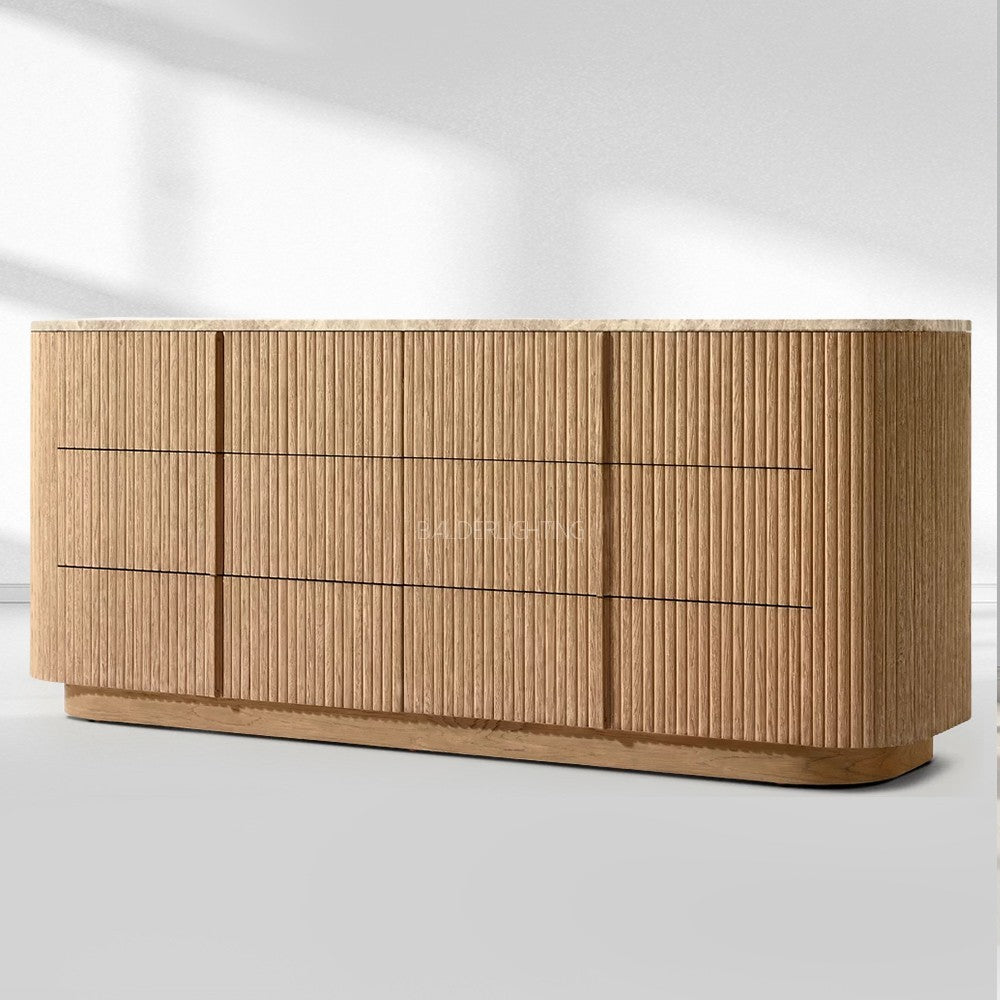 Holland Modern Stone 6-Drawer Dresser,Modern Stone Dresser – BALDERLIGHTING
