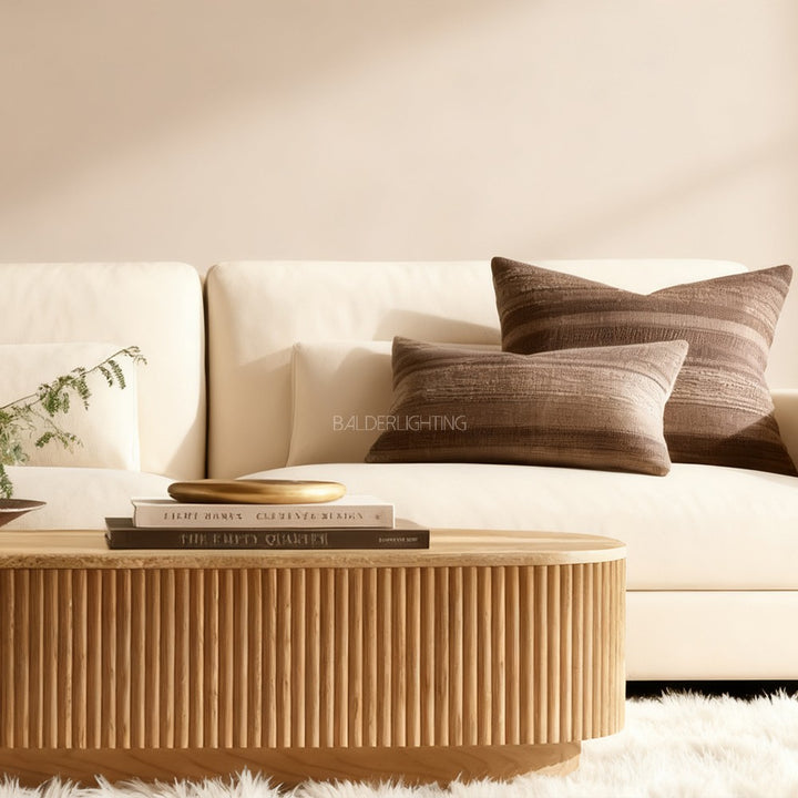 Holland Oak Wood & Stone Coffee Table