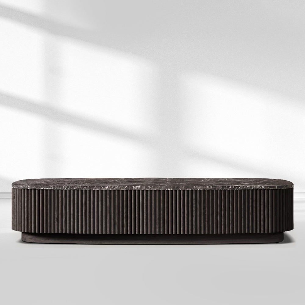 Holland Oak Wood & Stone Coffee Table