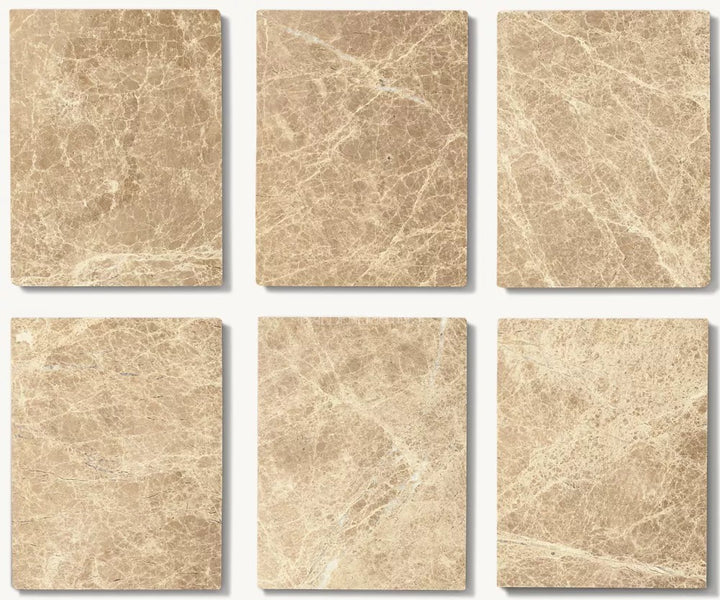 Holland Oak Wood & Stone Round Coffee Table