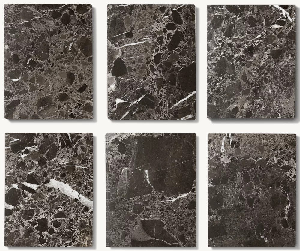 Holland Oak Wood & Stone Round Coffee Table