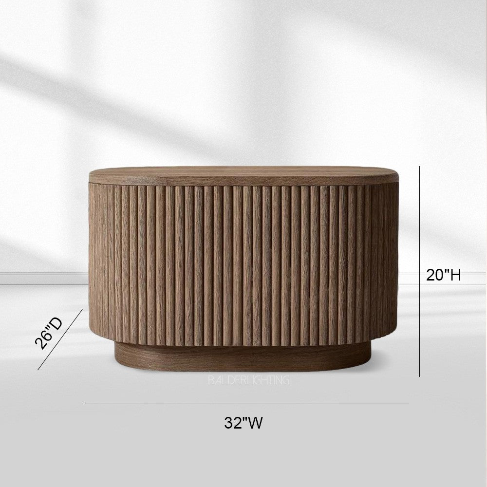 Holland Rectangular Wood Side Table