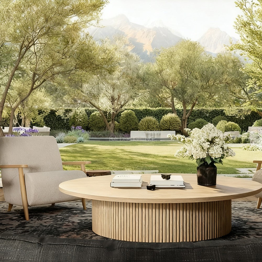 Holland Wood Round Coffee Table