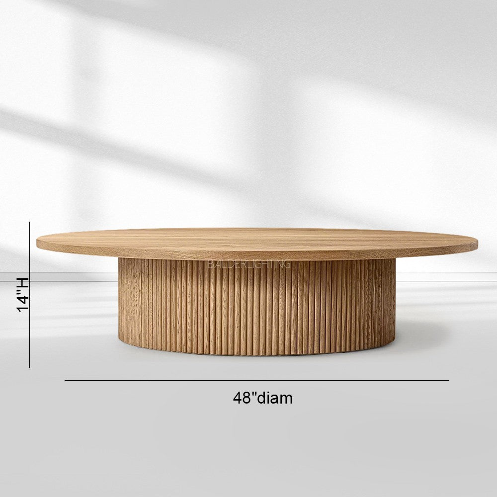Holland Wood Round Coffee Table