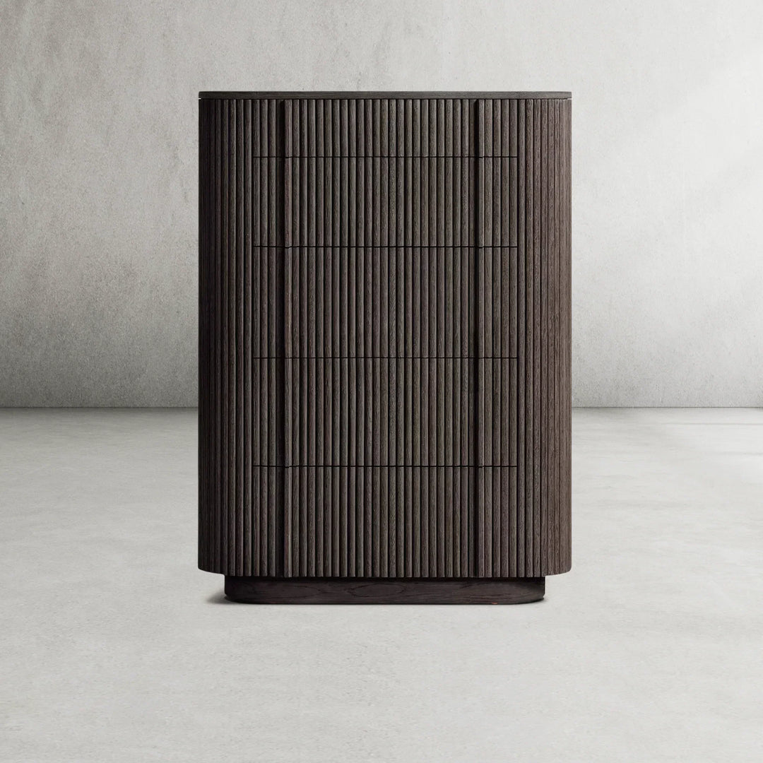 Holland Modern Cabinet 5-Drawer Narrow Dresser