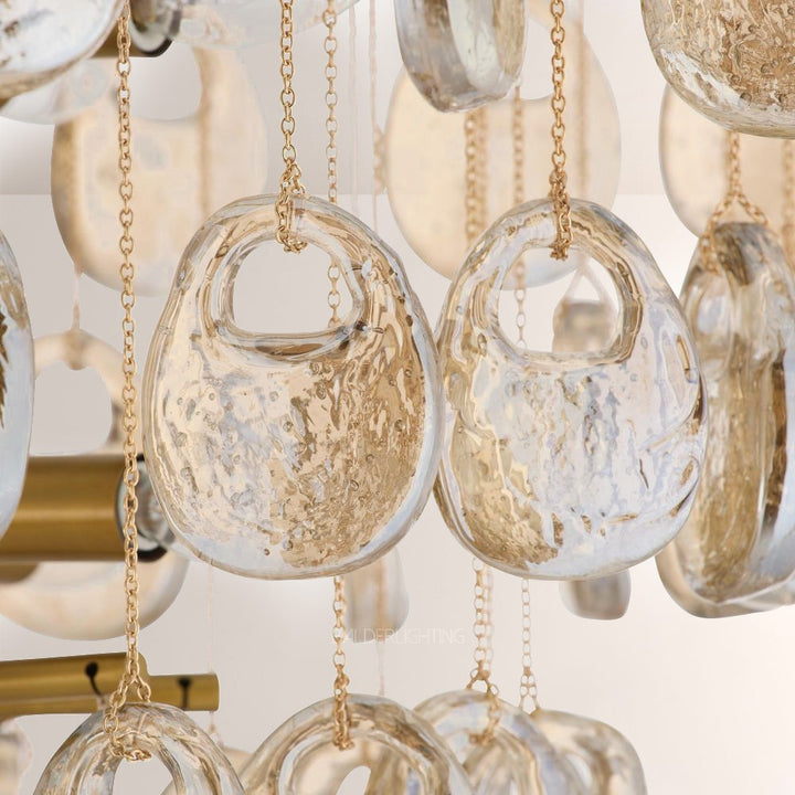 Jacksia Glass Round Chandelier 32"