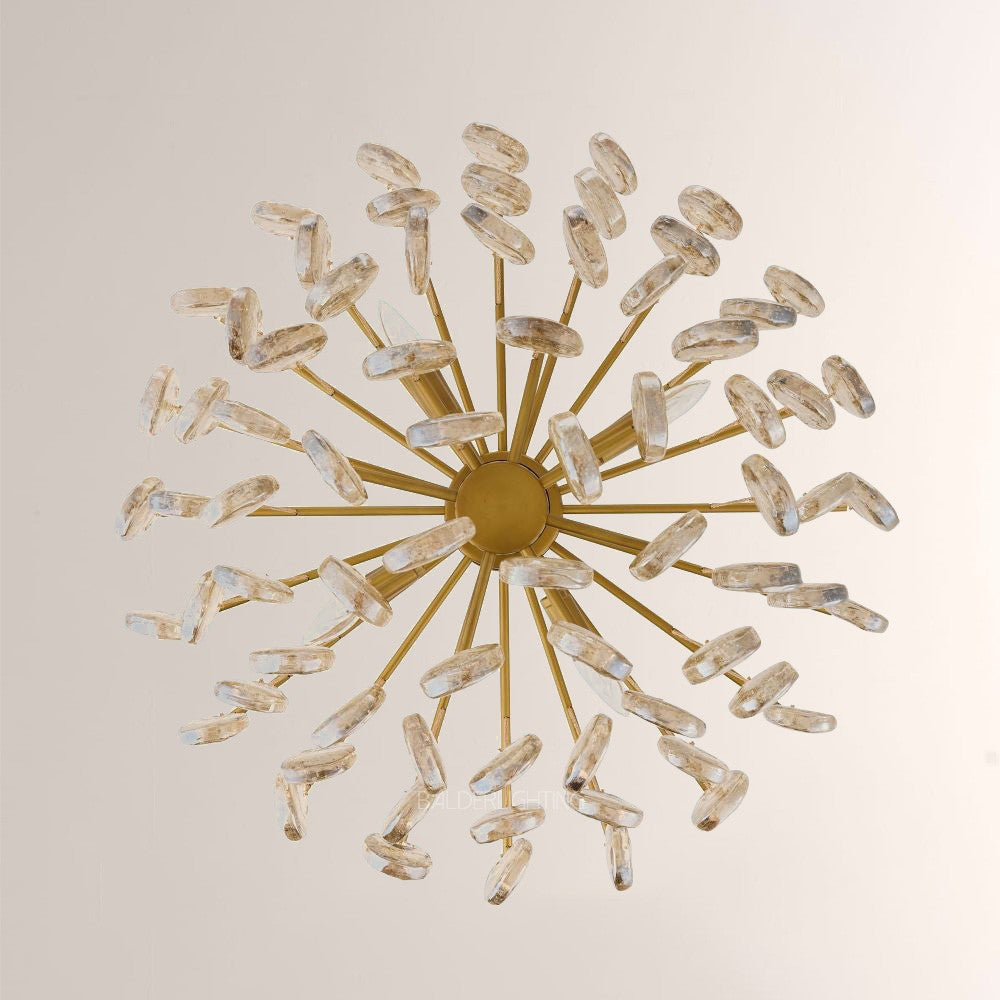 Jacksia Glass Round Chandelier 32"