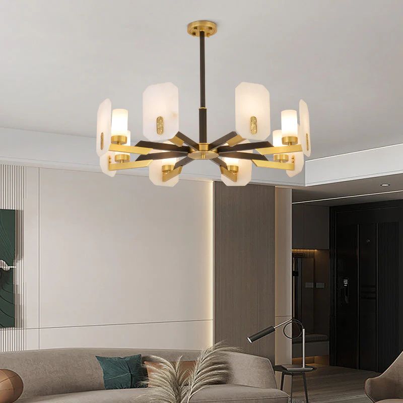 Janina Alabaster Round chandelier