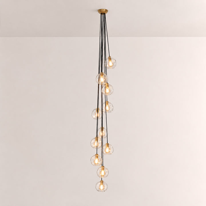 Joan Clear Glass Cascade Pendant