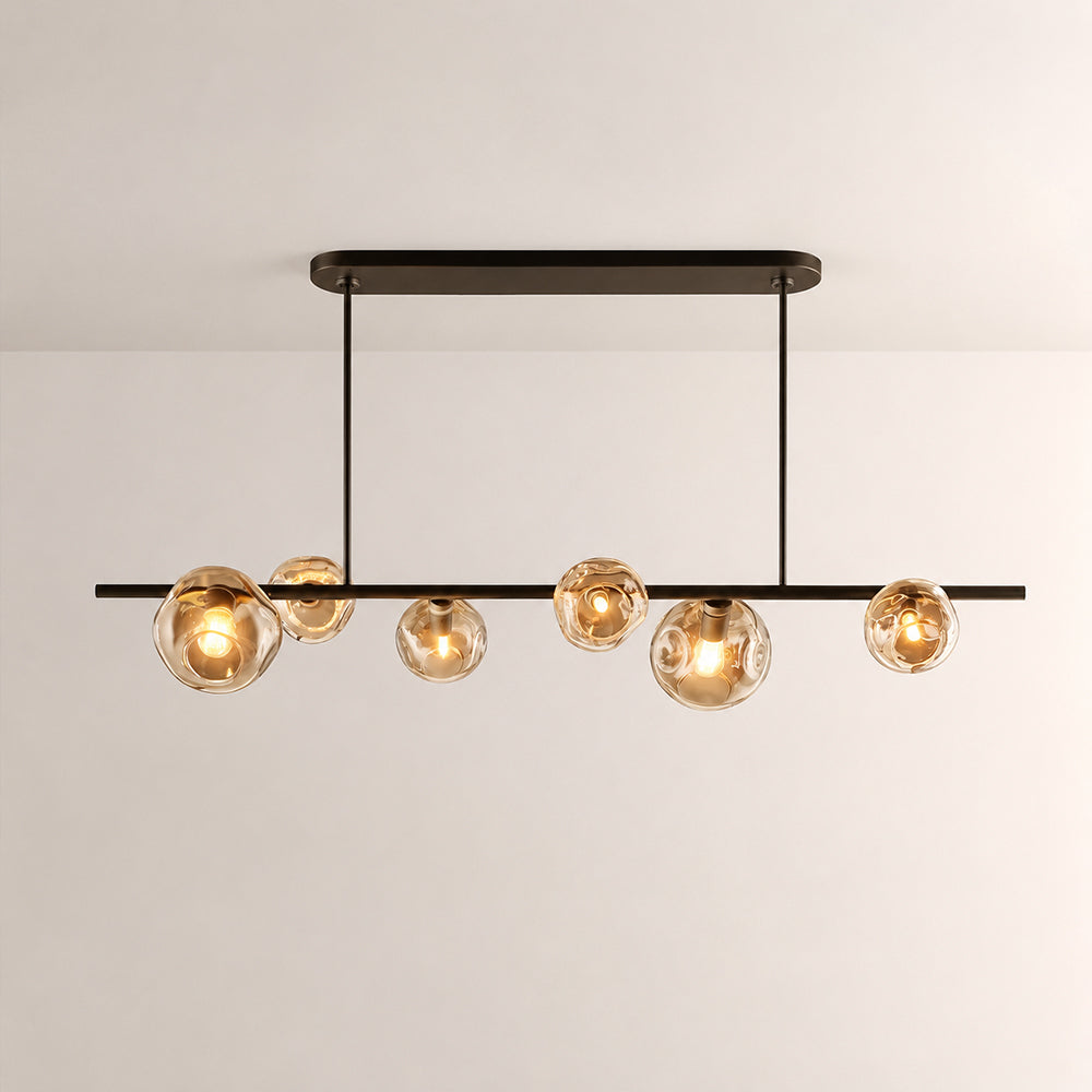 Joan Clear Glass Linear Chandelier