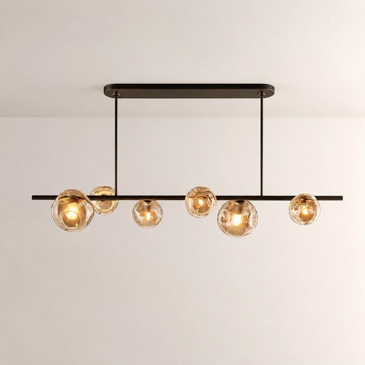 Joan Clear Glass Linear Chandelier