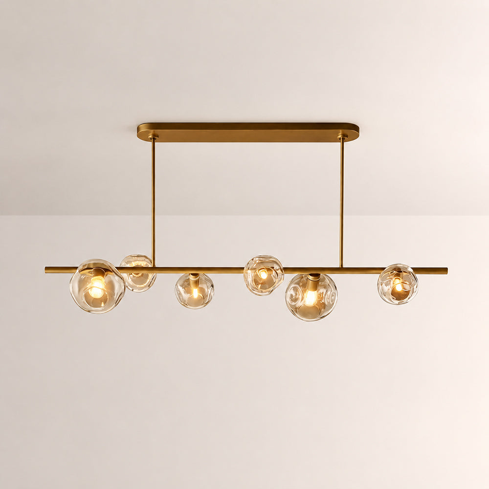 Joan Clear Glass Linear Chandelier