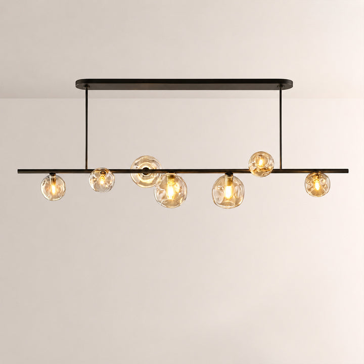 Joan Clear Glass Linear Chandelier