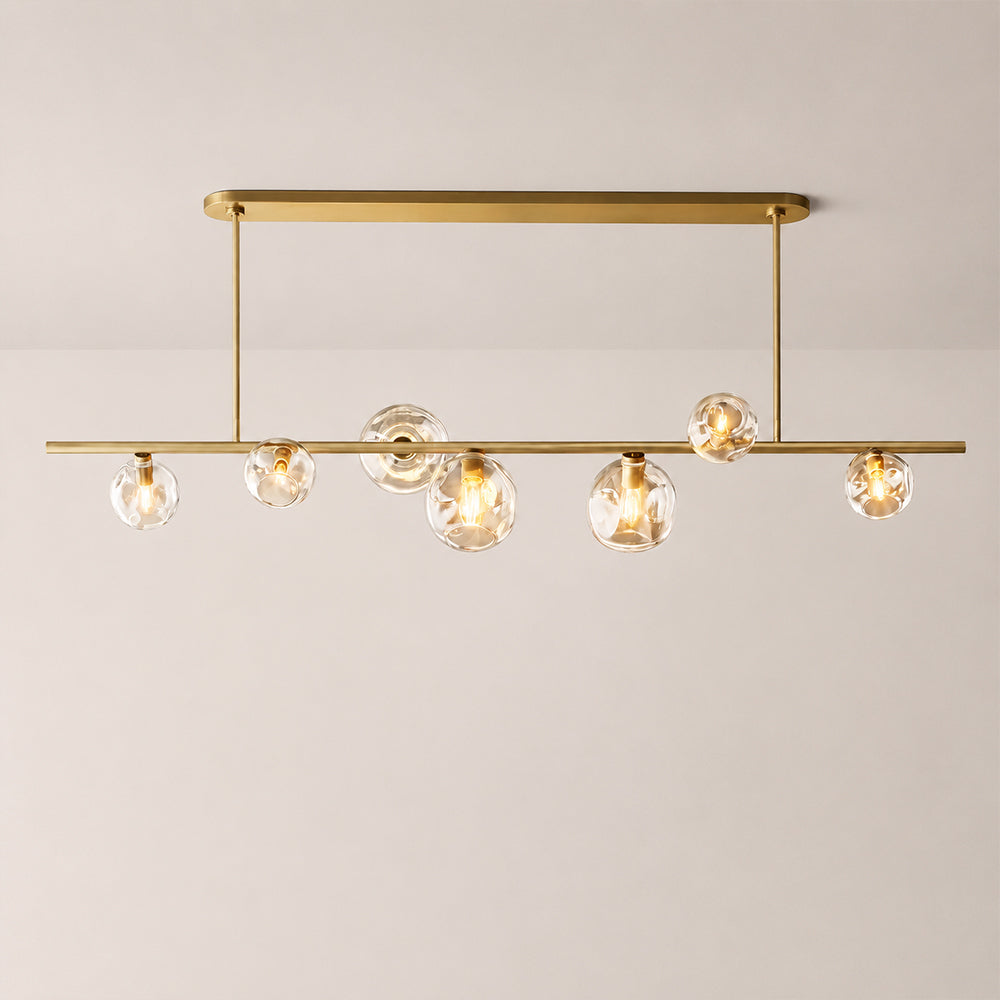 Joan Clear Glass Linear Chandelier