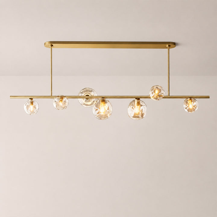 Joan Clear Glass Linear Chandelier