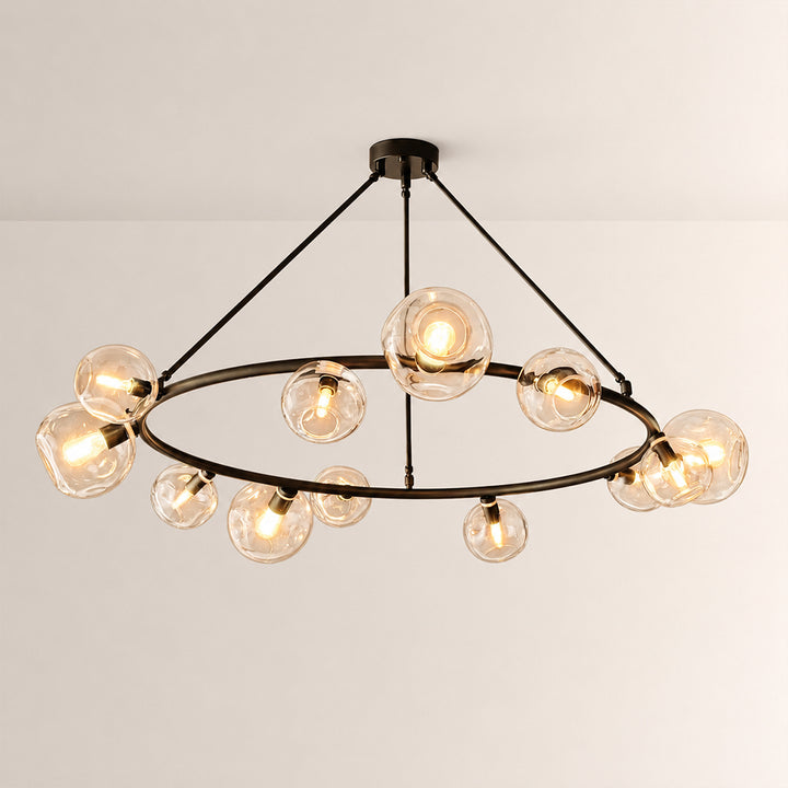 Joan Clear Glass Round Chandelier