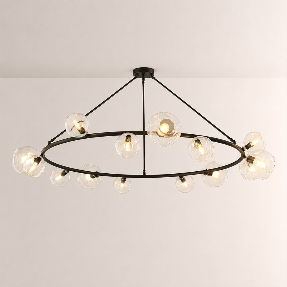 Joan Clear Glass Round Chandelier