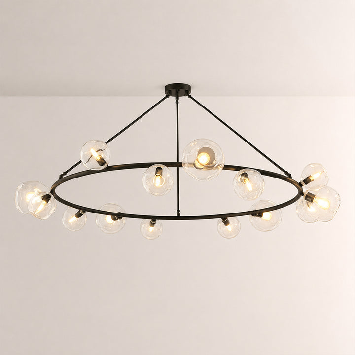 Joan Clear Glass Round Chandelier