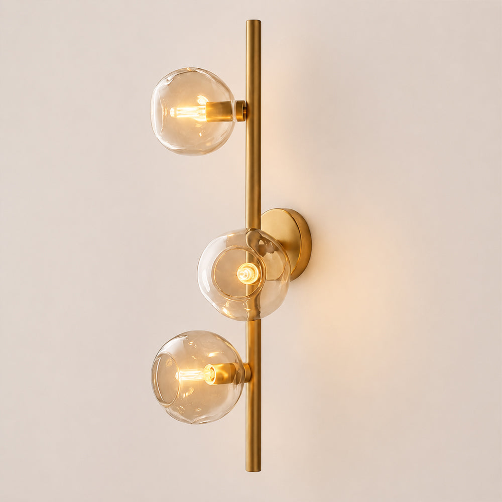 Joan Amber Glass Cascade Wall Sconce
