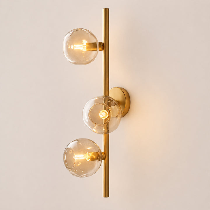 Joan Amber Glass Cascade Wall Sconce