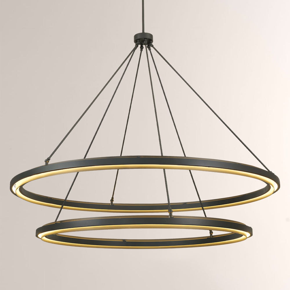 Joyce 2-Tier Round Chandelier 60"