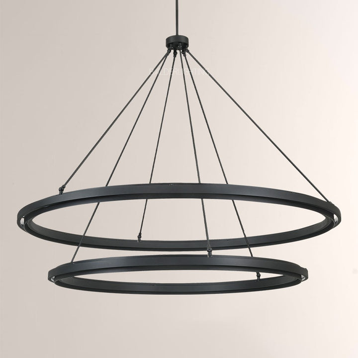 Joyce 2-Tier Round Chandelier 60"
