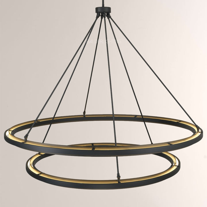 Joyce 2-Tier Round Chandelier 60"