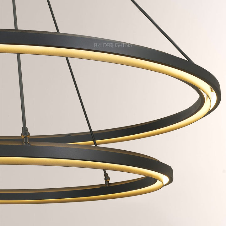 Joyce 2-Tier Round Chandelier 60"