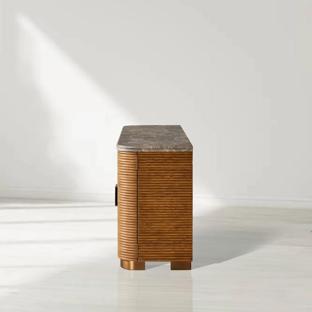 Kain Grey Emperador Marble Sideboard