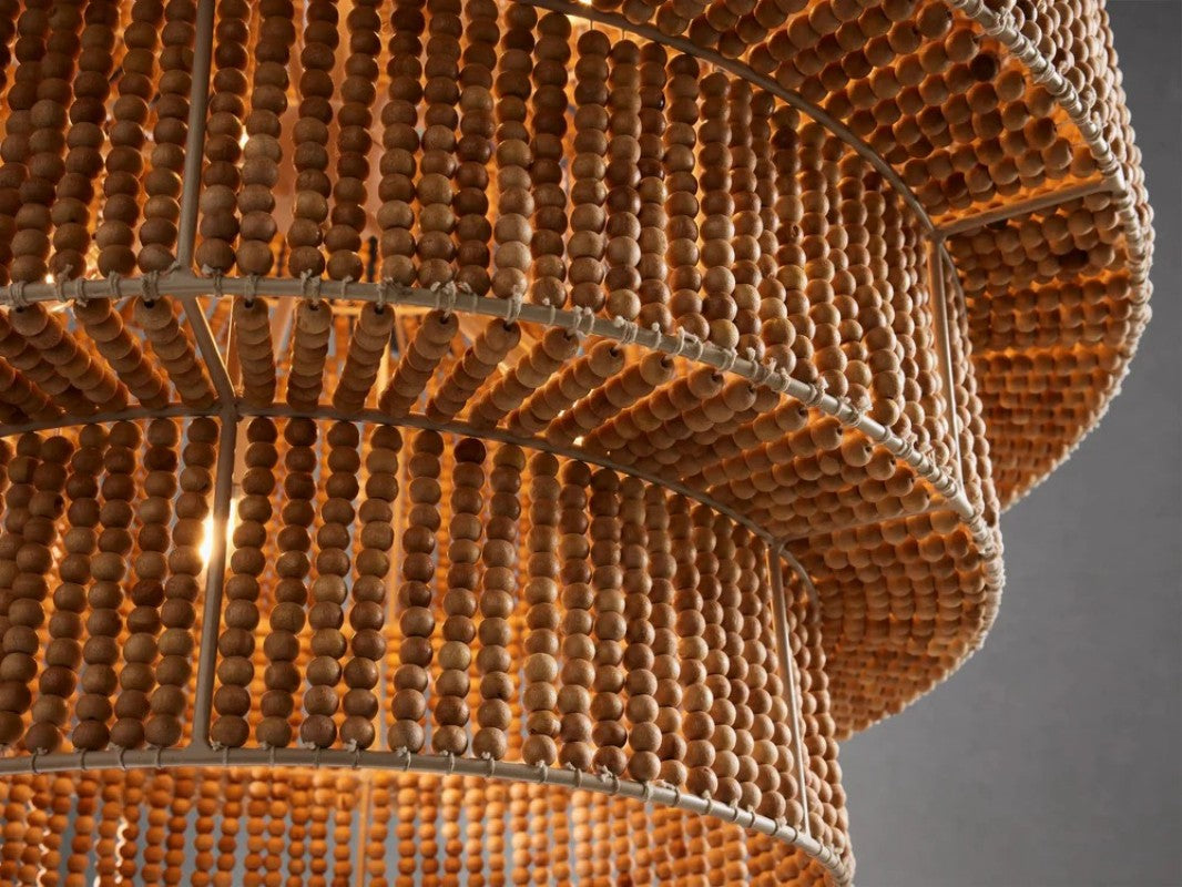 Kaive Wooden Beads Chandelier