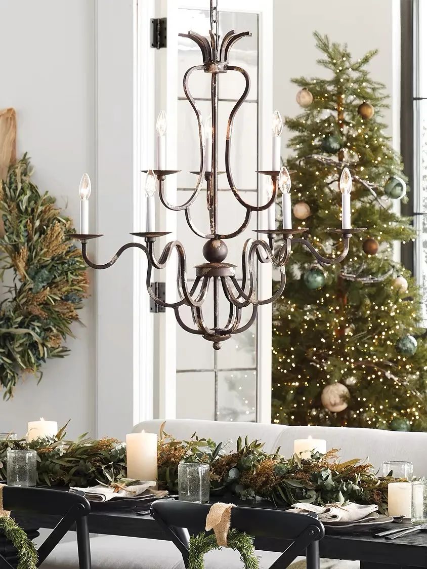 Kalie Crystal 12 Lights Pendant Chandelier 42"