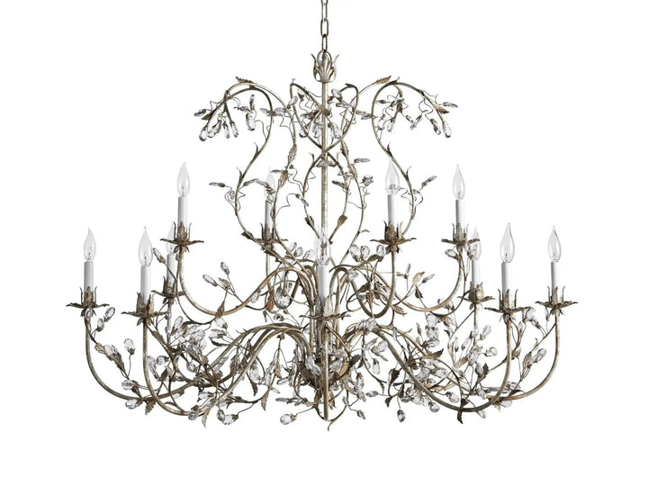 Kalie Crystal 12 Lights Pendant Chandelier 46"