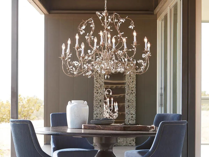 Kalie Crystal 12 Lights Pendant Chandelier 46"