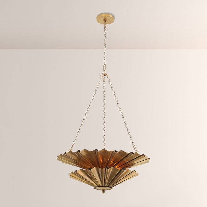 Kattmie Round Two Tier Chandelier 28"
