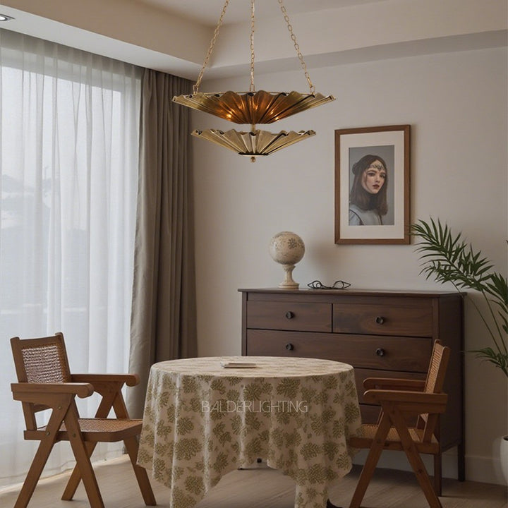 Kattmie Round Two Tier Chandelier 28"