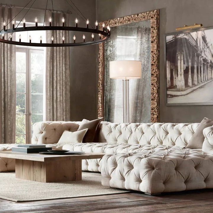 Lalania Vintage Candelabra Round Chandelier