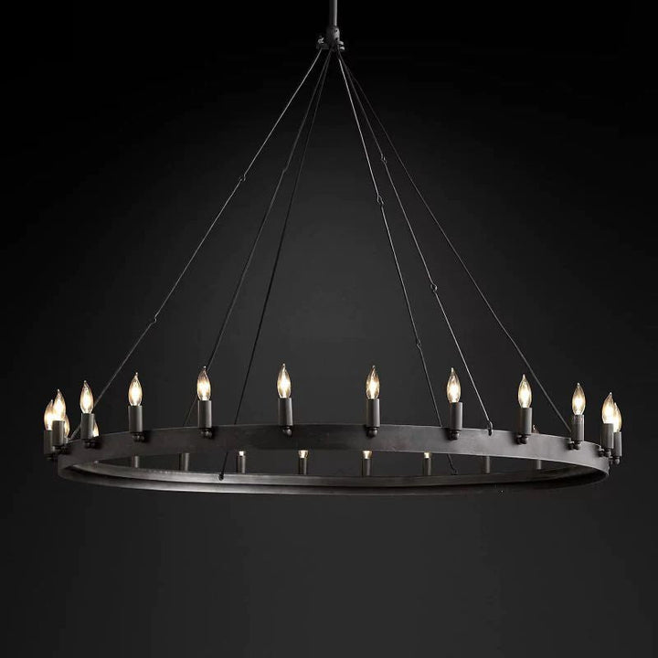Lalania Vintage Candelabra Round Chandelier