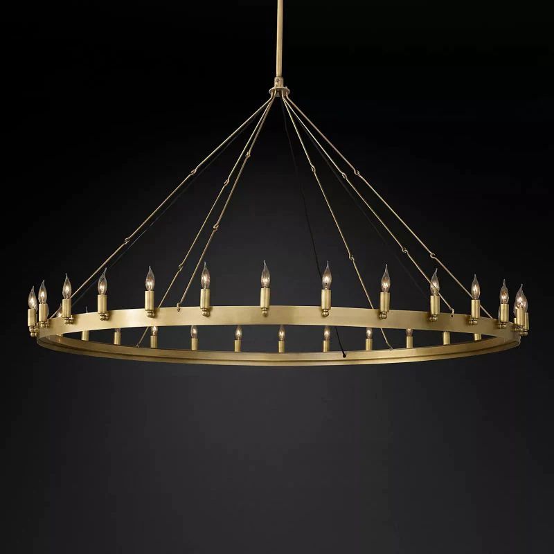 Lalania Vintage Candelabra Round Chandelier