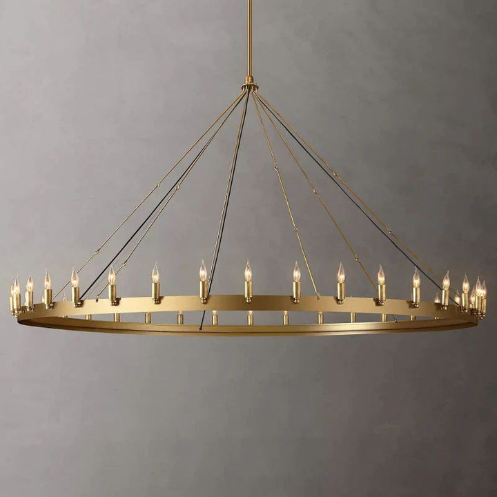 Lalania Vintage Candelabra Round Chandelier