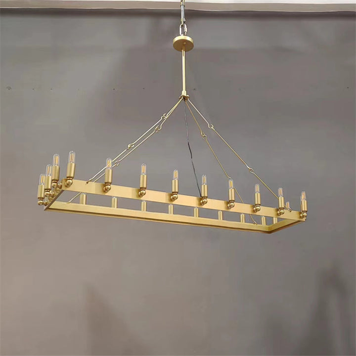 Lalania Vintage Filament Rectangular Chandelier
