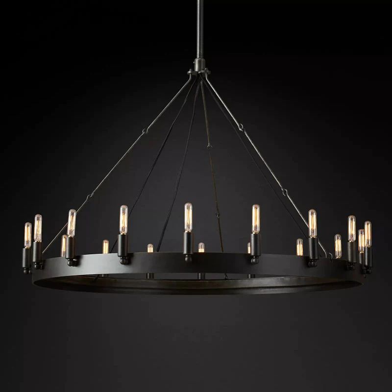 Lalania Vintage Filament Round Chandelier