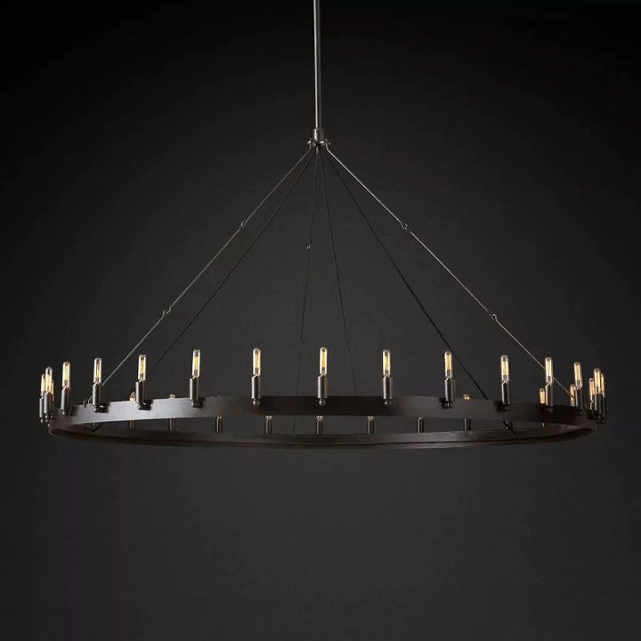 Lalania Vintage Filament Round Chandelier
