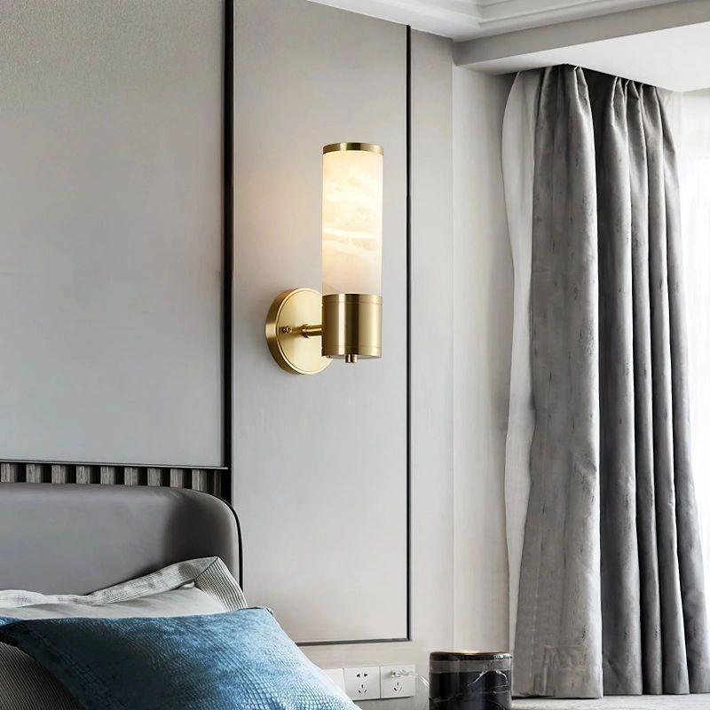 Lampatro Alabaster Wall Sconce